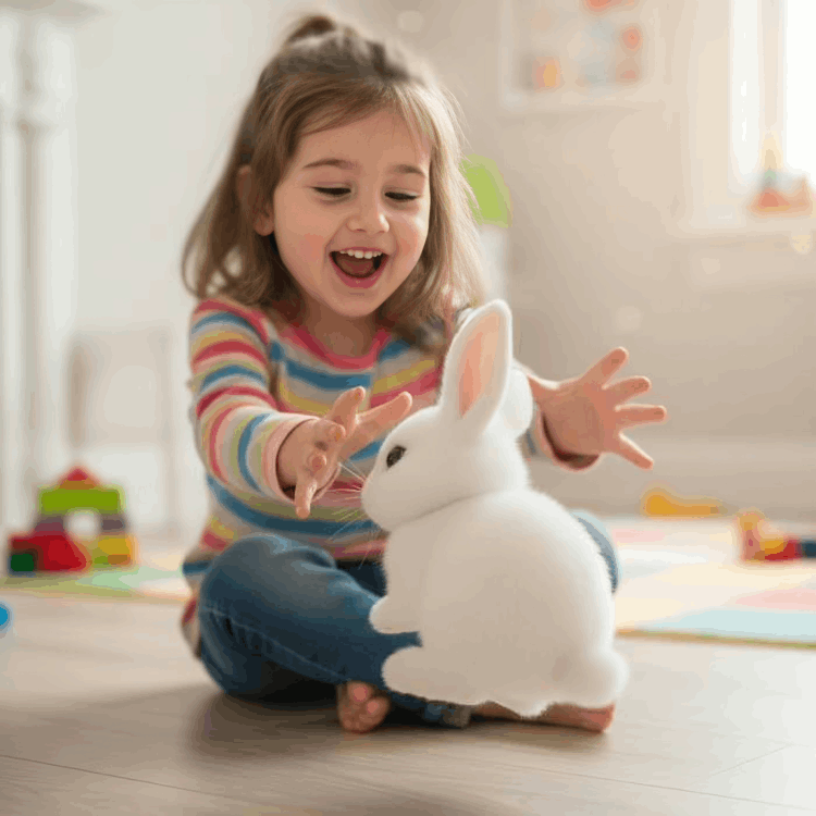 how to use Hoppsy Robot Bunny